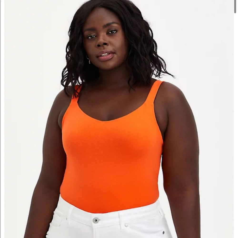 5 For $25 NWOT Torrid Orange Wide Strap Cami.